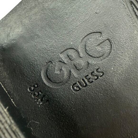 GUESS GBG black vegan leather cowgirl ankle boots - Picture 10 of 13